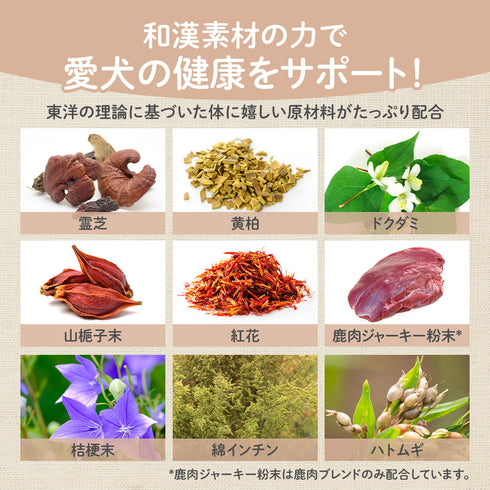 かゆピタサプリ 和漢(20g/50g)鹿肉(50g/100g) 【動物病院取扱】皮膚 痒み 涙やけ アレルギー 肌をよく掻く カイカイ 涙やけ 肌トラブル ブツブツ 肌の赤み 皮膚トラブル 犬用サプリメント ペットサプリ ふりかけ ペット和漢 鹿肉 国産 天然素材 食品添加物無添加 健康サプリ わんぽうやく