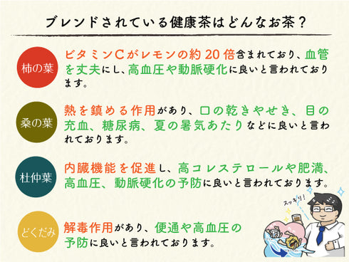 スッキリするっ茶 15包 どくだみ 杜仲 柿の葉 桑の葉 十薬 健康茶 オリジナルブレンド 健康茶